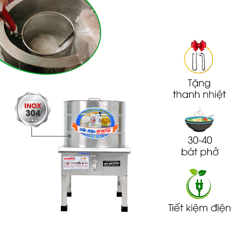 Nồi nấu phở điện liền 40L BS